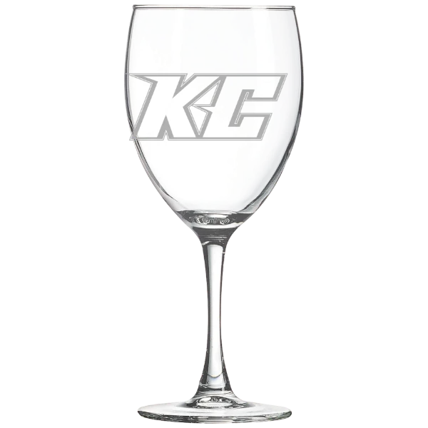 Keystone College Polar Camel 10 1/2 oz. Wine Glass