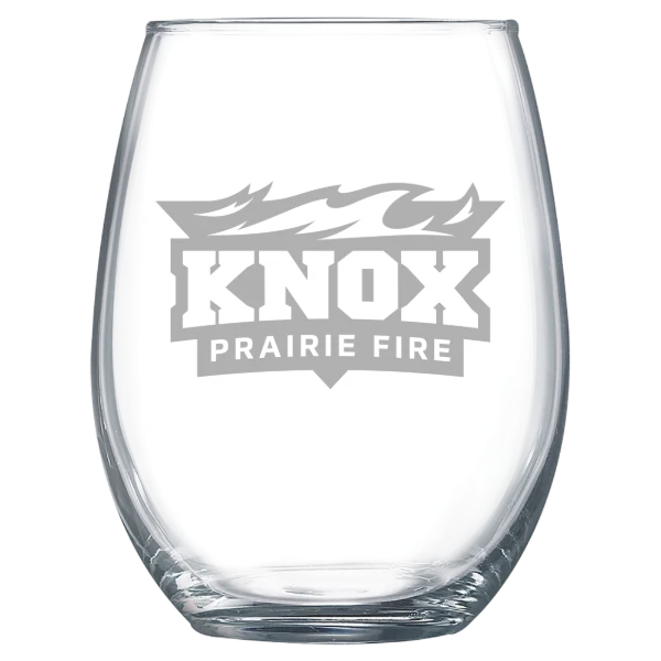 Knox College Polar Camel 15 oz. Stemless Wine Glass