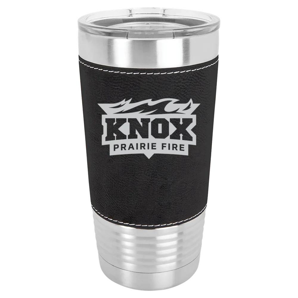 Knox College Polar Camel 20 oz. Leatherette Grip Tumbler with Standard Lid