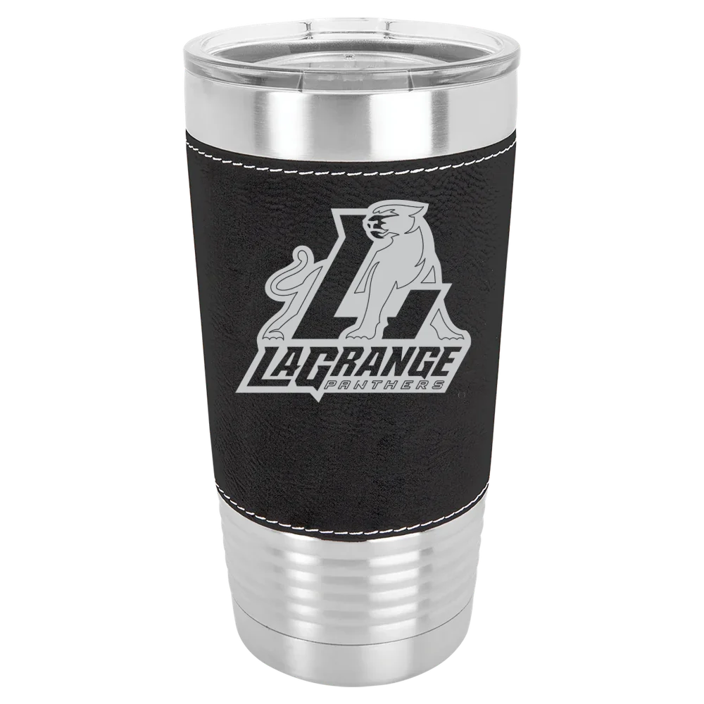 LaGrange College Polar Camel 20 oz. Leatherette Grip Tumbler with Standard Lid