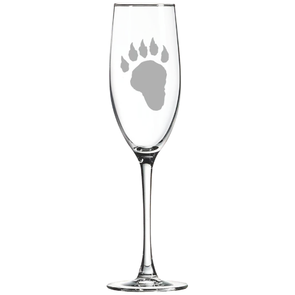 Lake Forest College Polar Camel 8 oz. Champagne Flute