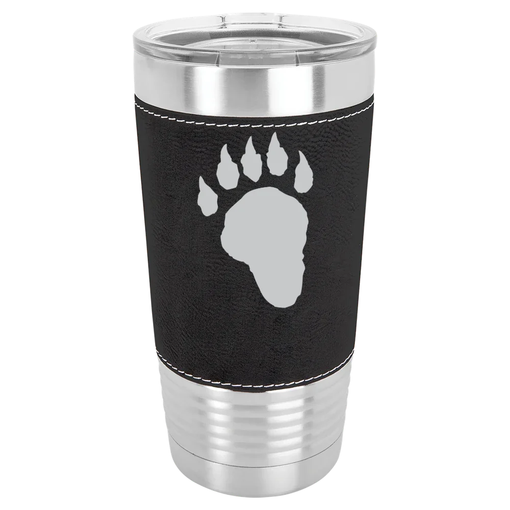 Lake Forest College Polar Camel 20 oz. Leatherette Grip Tumbler with Standard Lid