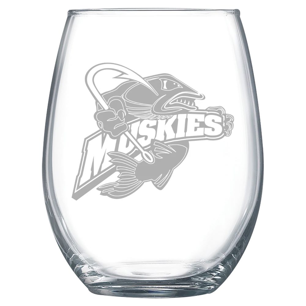 Lakeland University Polar Camel 15 oz. Stemless Wine Glass