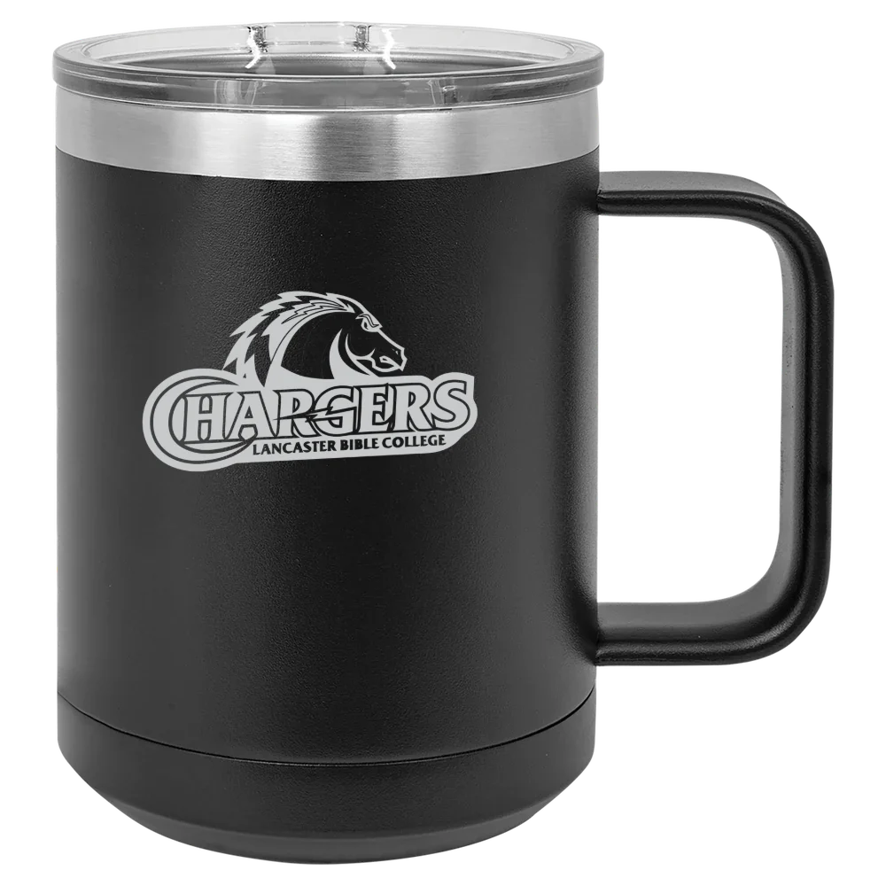 Lancaster Bible College Polar Camel 15 oz. Mug with Slider Lid