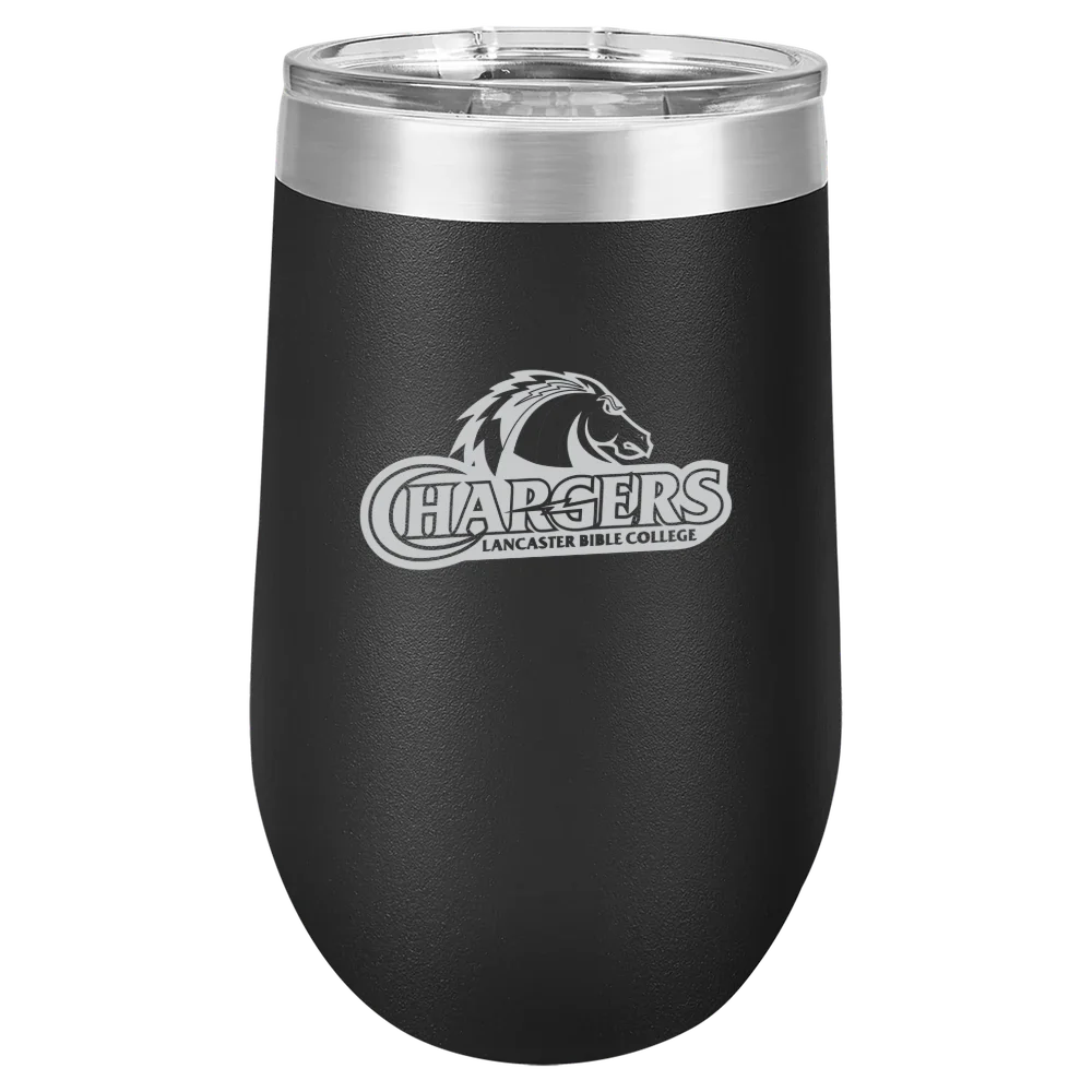 Lancaster Bible College Polar Camel 16 oz. Stemless Wine Tumbler