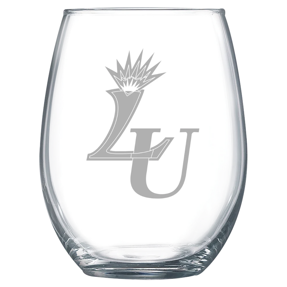 Lasell University Polar Camel 15 oz. Stemless Wine Glass