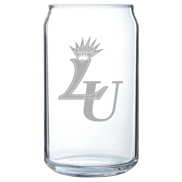 Lasell University Polar Camel 16 oz. Can Glass