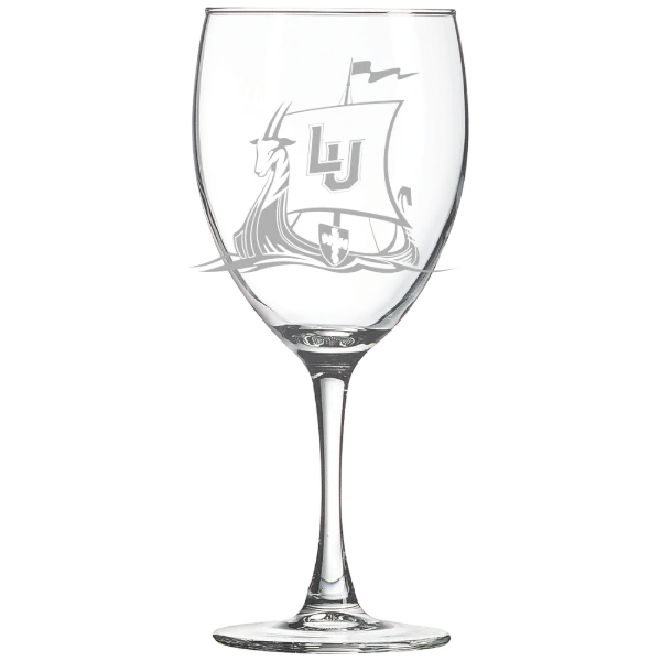Lawrence University Polar Camel 10 1/2 oz. Wine Glass
