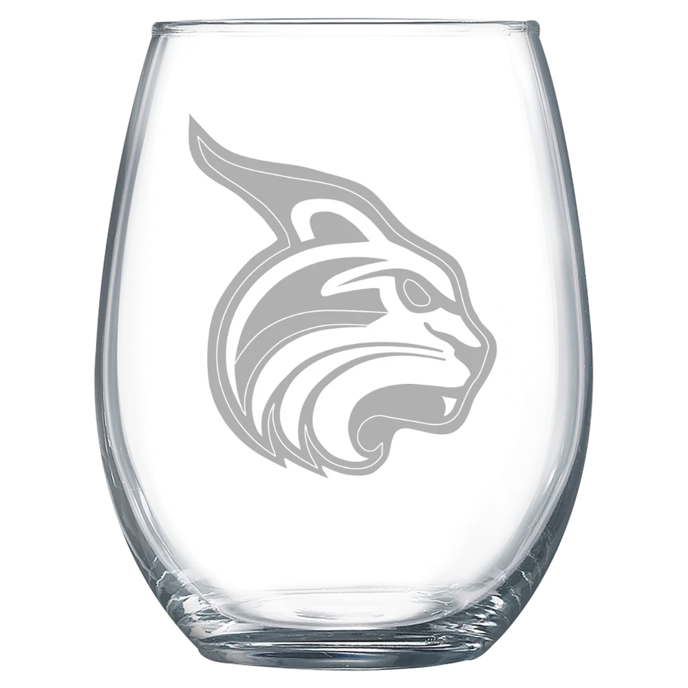 Lesley University Polar Camel 15 oz. Stemless Wine Glass