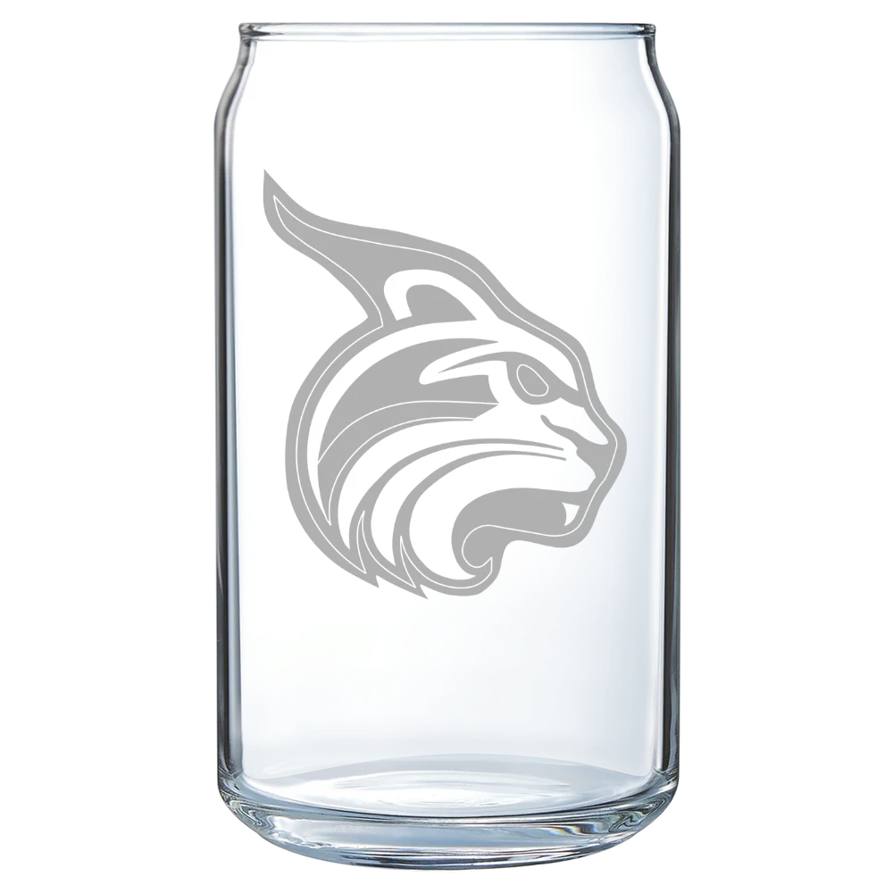 Lesley University Polar Camel 16 oz. Can Glass