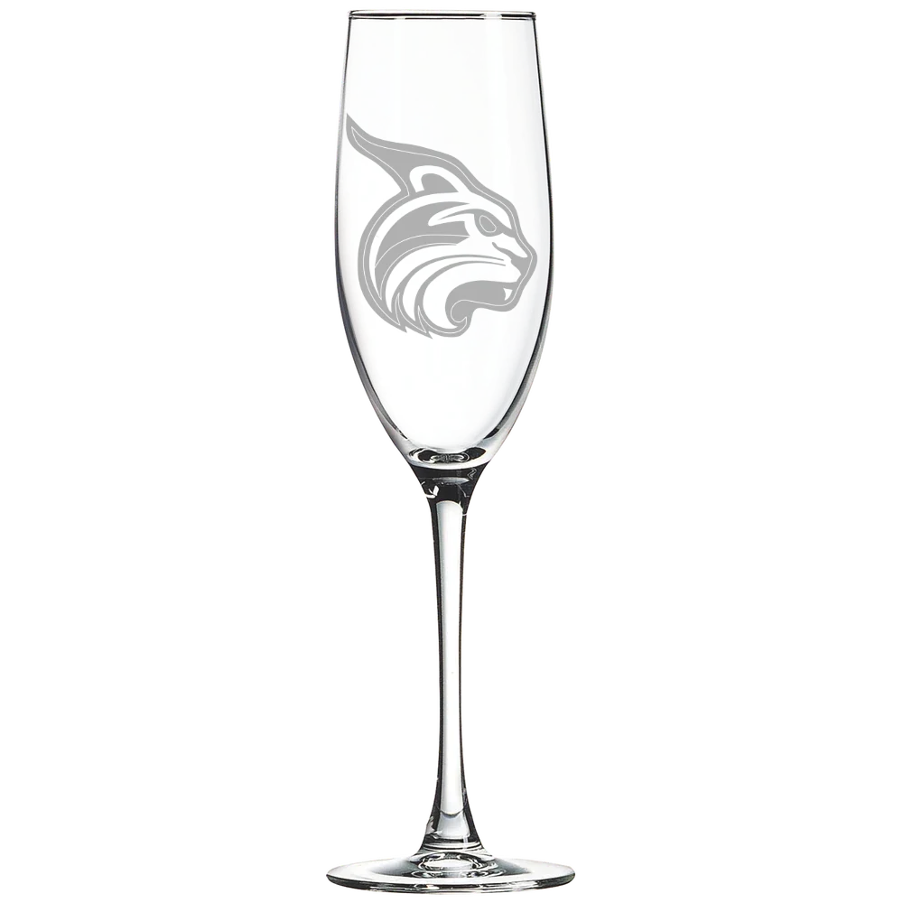 Lesley University Polar Camel 8 oz. Champagne Flute