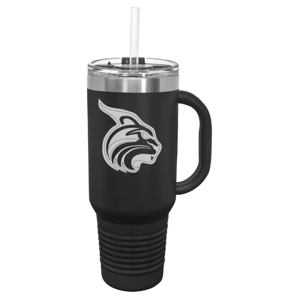 Lesley University Polar Camel 40 oz. Travel Mug with Snap Lid & Straw