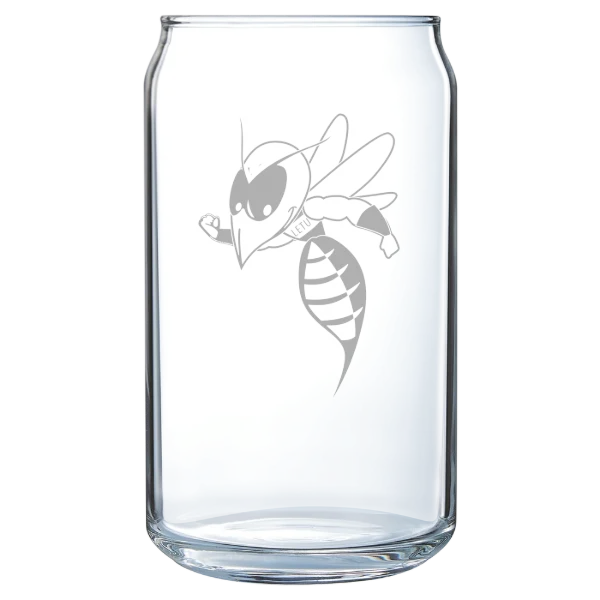 LeTourneau University Polar Camel 16 oz. Can Glass