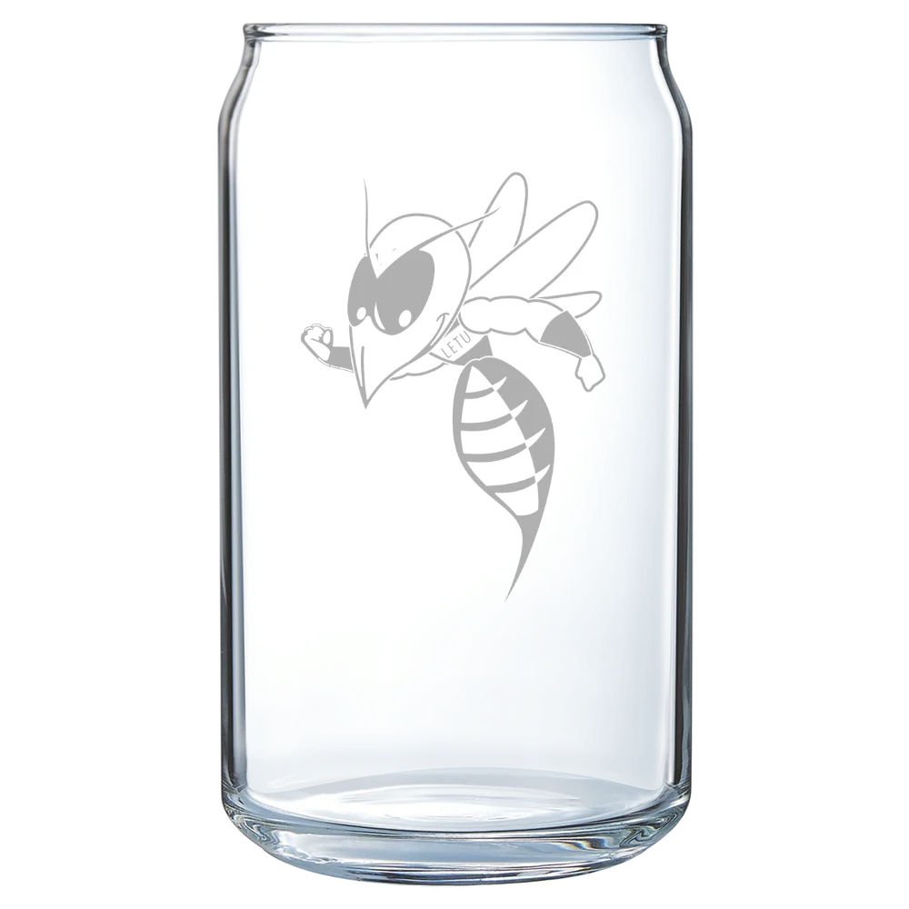 LeTourneau University Polar Camel 16 oz. Can Glass