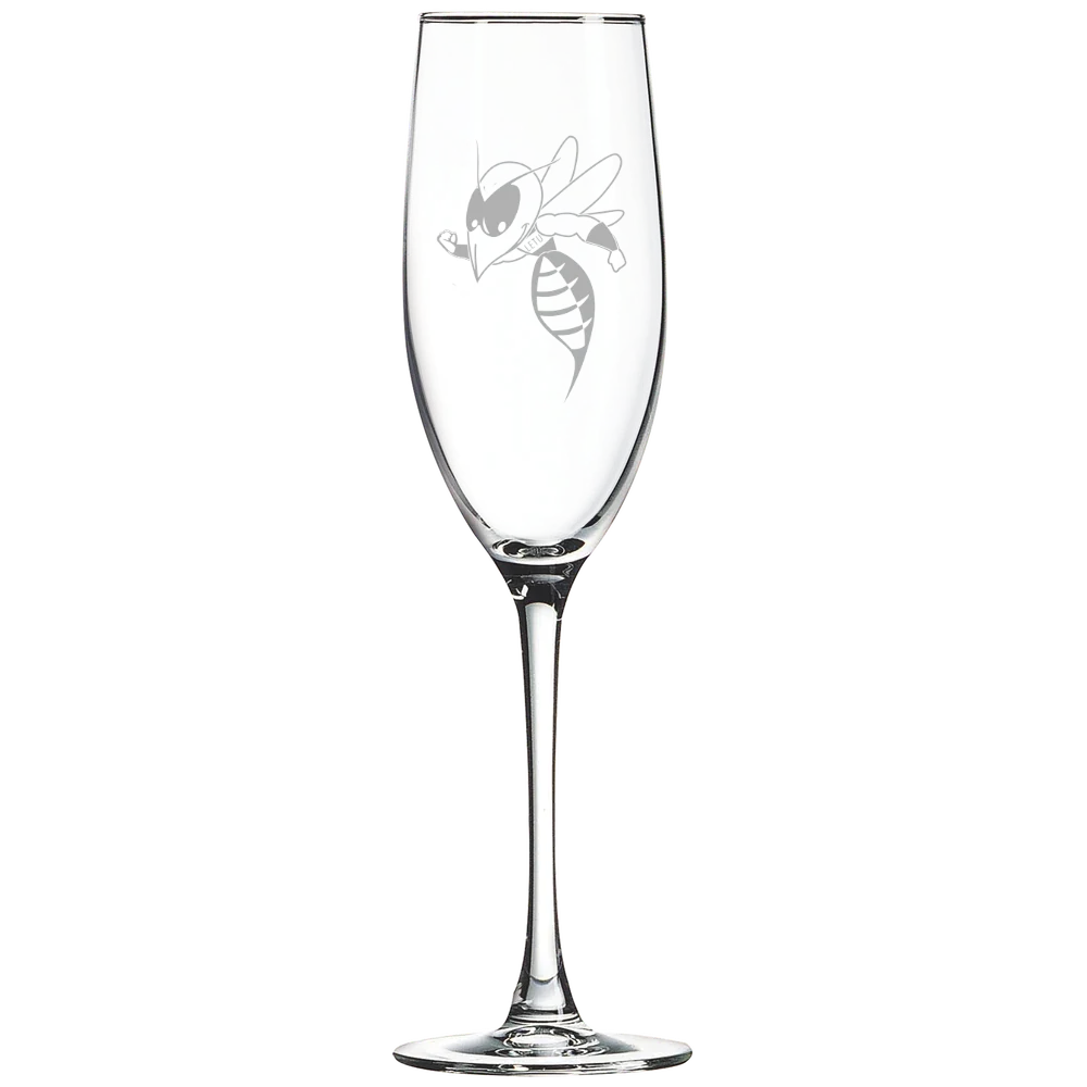 LeTourneau University Polar Camel 8 oz. Champagne Flute