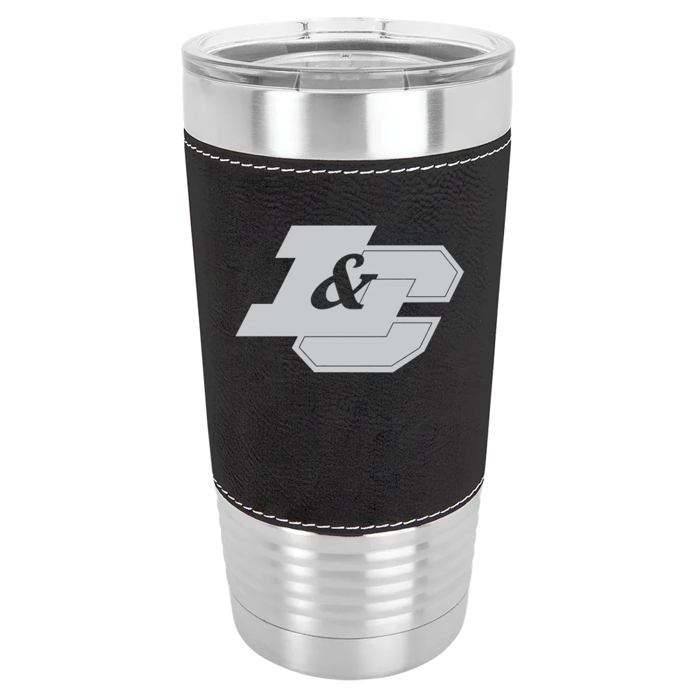 Lewis & Clark College Polar Camel 20 oz. Leatherette Grip Tumbler with Standard Lid