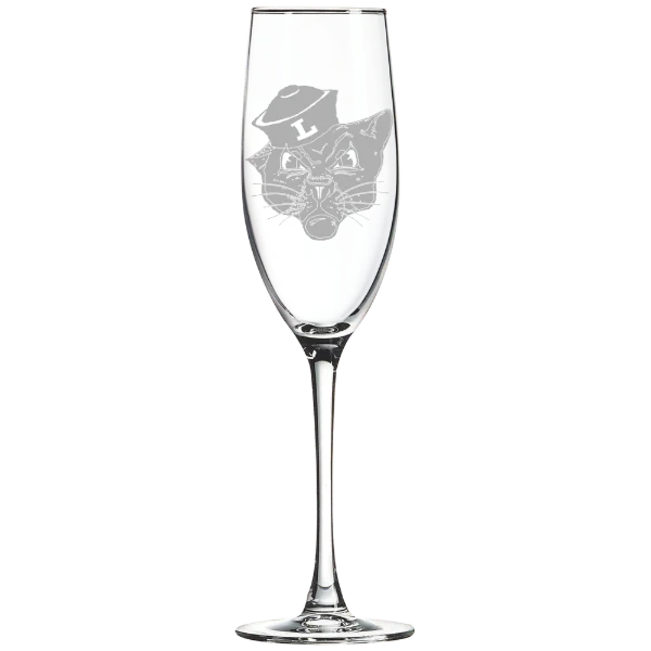 Linfield University Polar Camel 8 oz. Champagne Flute