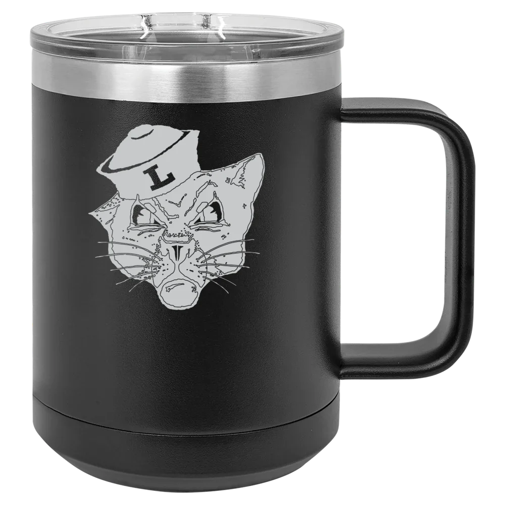 Linfield University Polar Camel 15 oz. Mug with Slider Lid