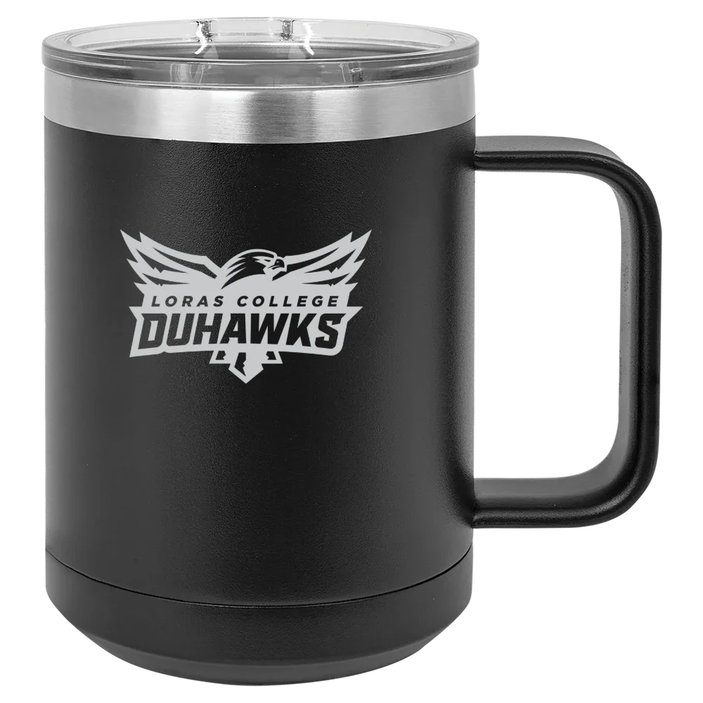 Loras College Polar Camel 15 oz. Mug with Slider Lid