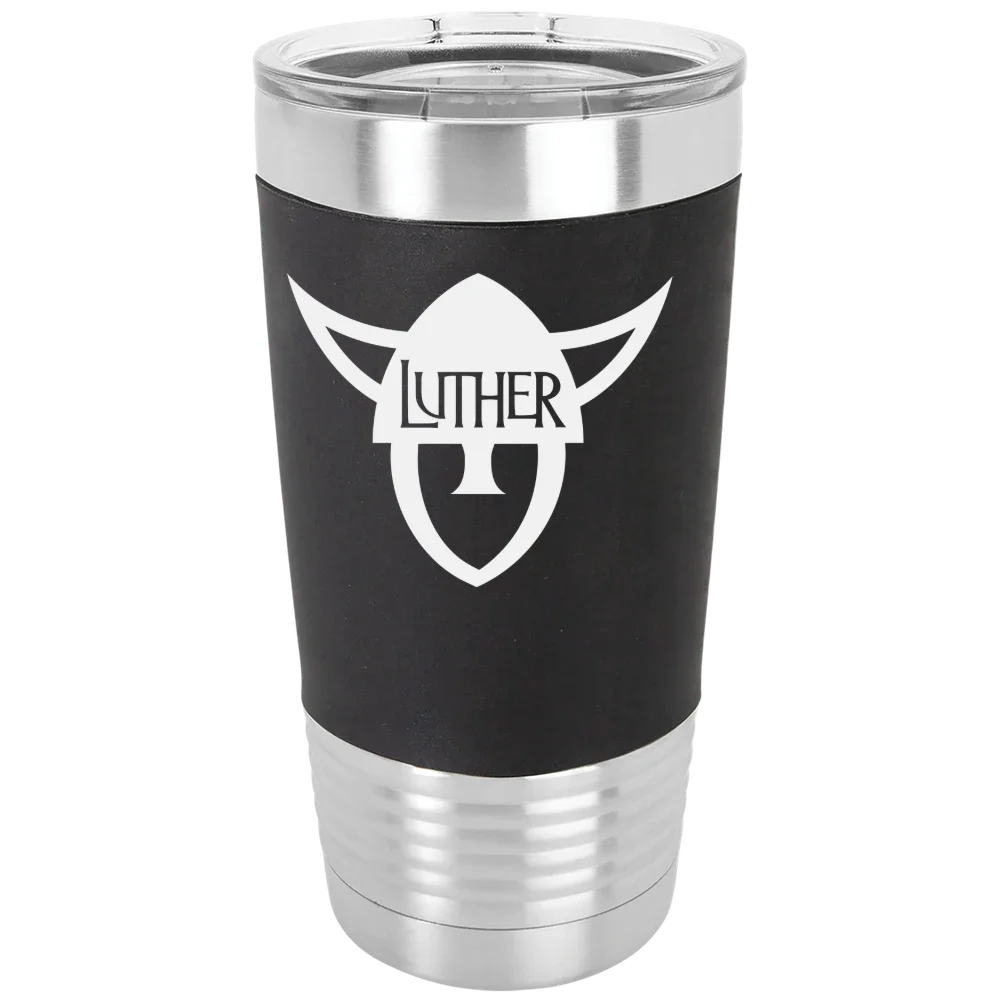 Luther College Polar Camel 20 oz. Silicone Grip Tumbler with Standard Lid