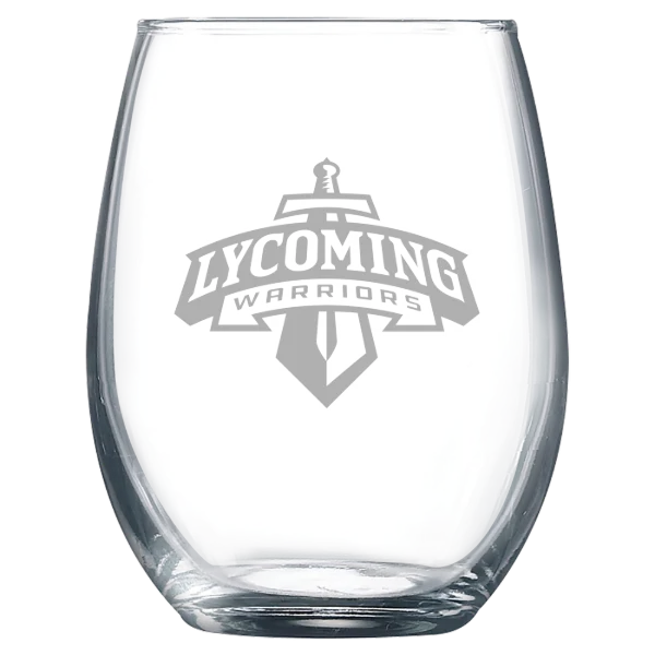 Lycoming College Polar Camel 9 oz. Stemless Wine Glass