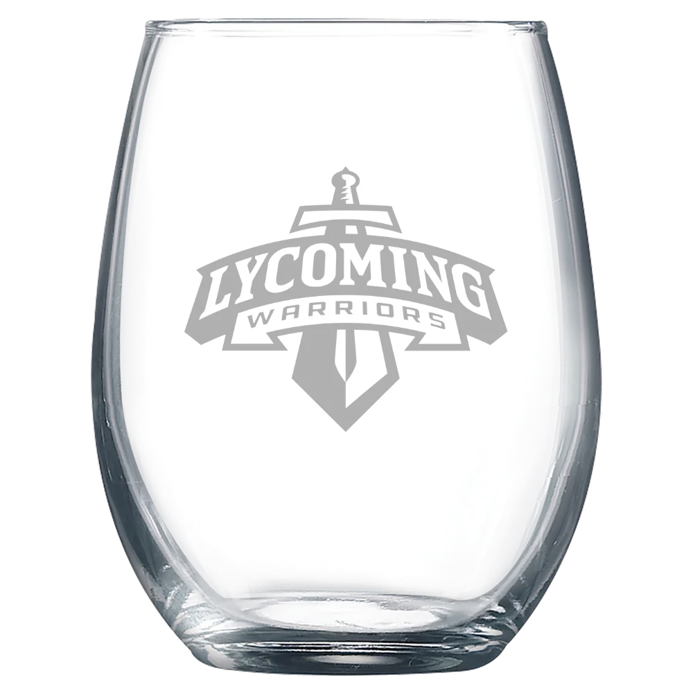 Lycoming College Polar Camel 9 oz. Stemless Wine Glass