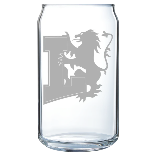 Lyon College Polar Camel 16 oz. Can Glass
