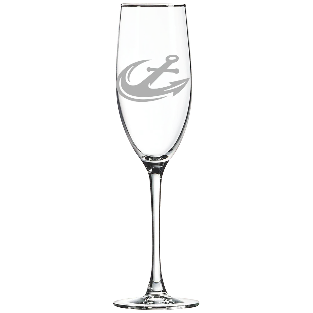 Maine Maritime Academy Polar Camel 8 oz. Champagne Flute