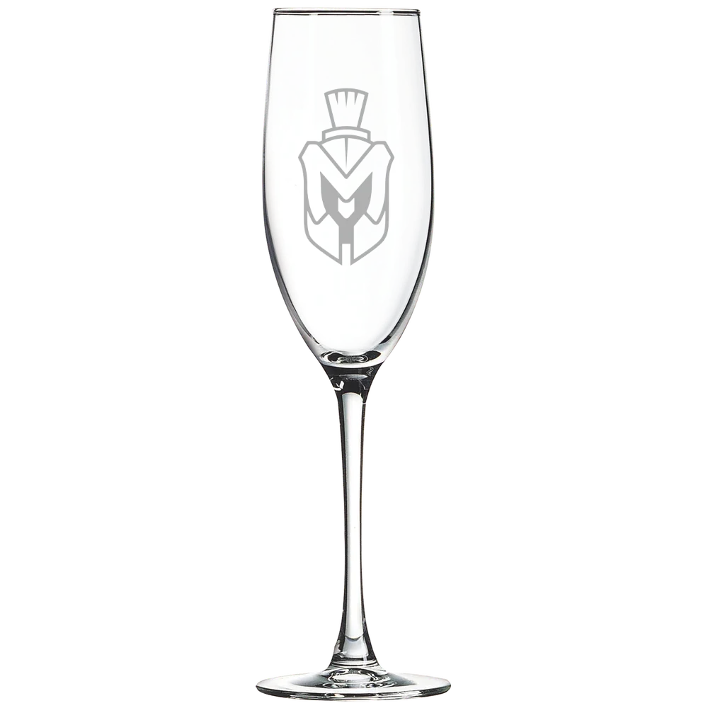 Manchester University Polar Camel 8 oz. Champagne Flute