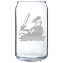 Manhattanville University Polar Camel 16 oz. Can Glass