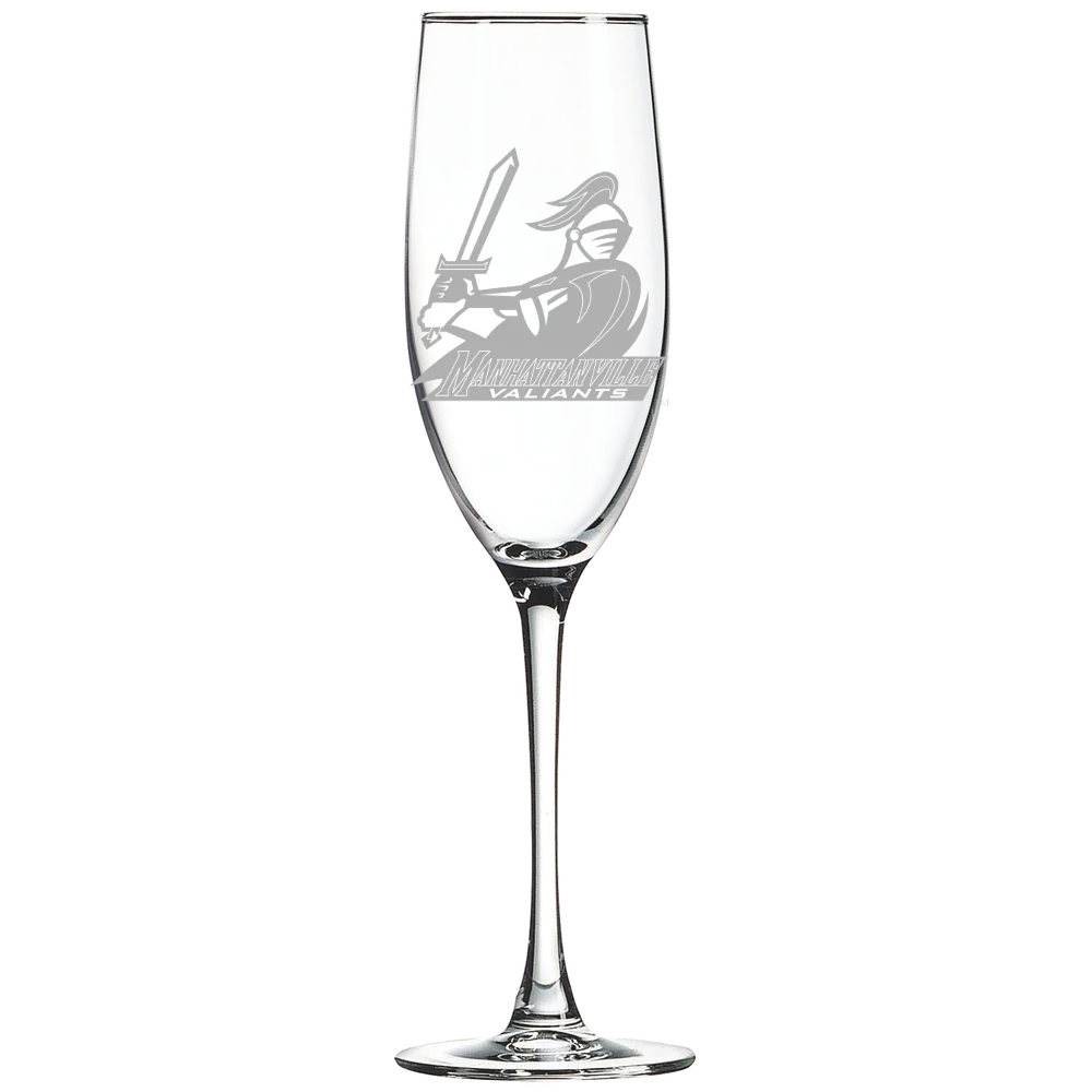 Manhattanville University Polar Camel 8 oz. Champagne Flute