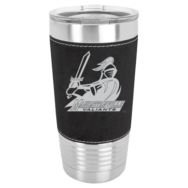 Manhattanville University Polar Camel 20 oz. Leatherette Grip Tumbler with Standard Lid