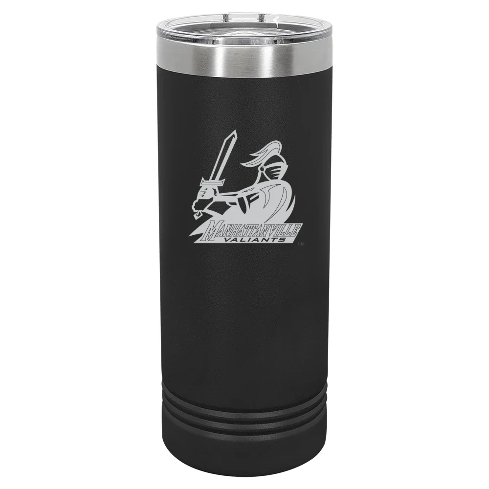 Manhattanville University Polar Camel 22 oz. Skinny Tumbler with Slider Lid