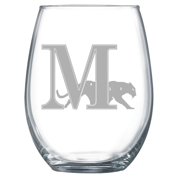 Marian University (Wisconsin) Polar Camel 15 oz. Stemless Wine Glass