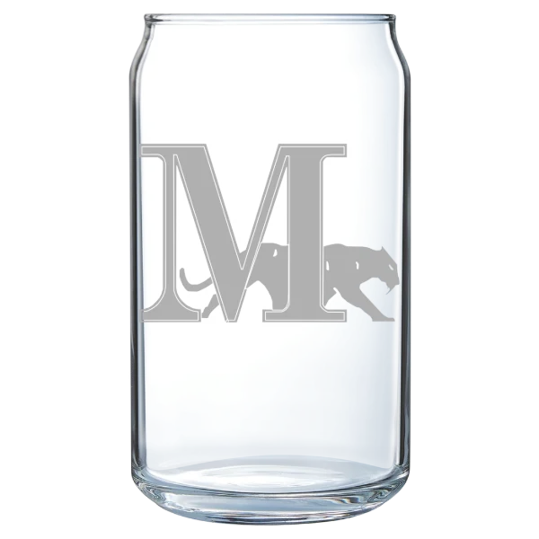 Marian University (Wisconsin) Polar Camel 16 oz. Can Glass