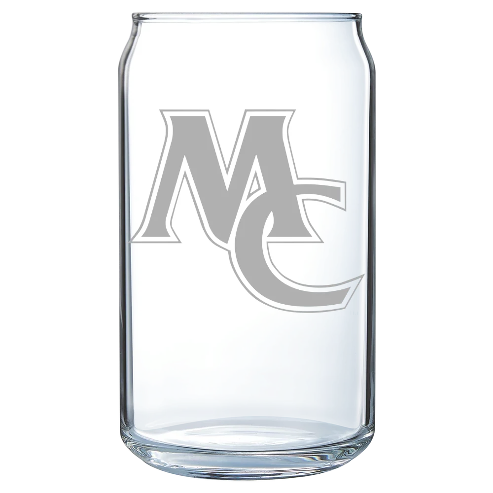 Marietta College Polar Camel 16 oz. Can Glass