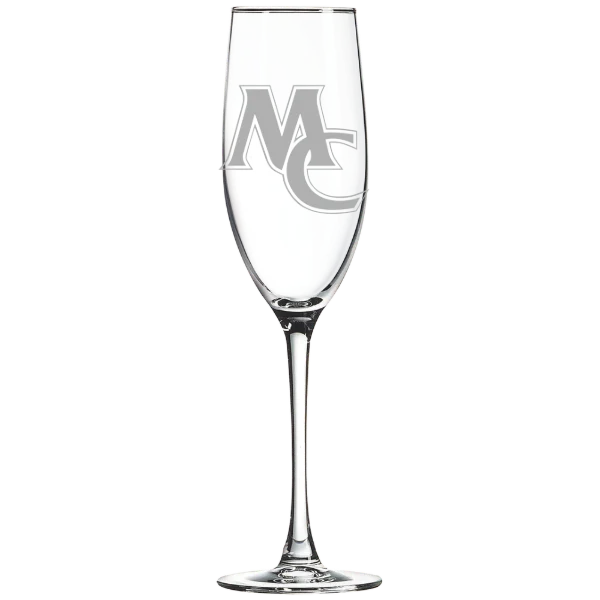Marietta College Polar Camel 8 oz. Champagne Flute