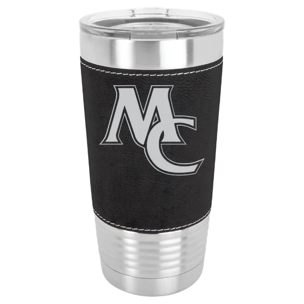 Marietta College Polar Camel 20 oz. Leatherette Grip Tumbler with Standard Lid