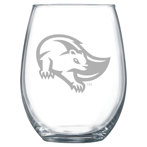Mary Baldwin University Polar Camel 15 oz. Stemless Wine Glass