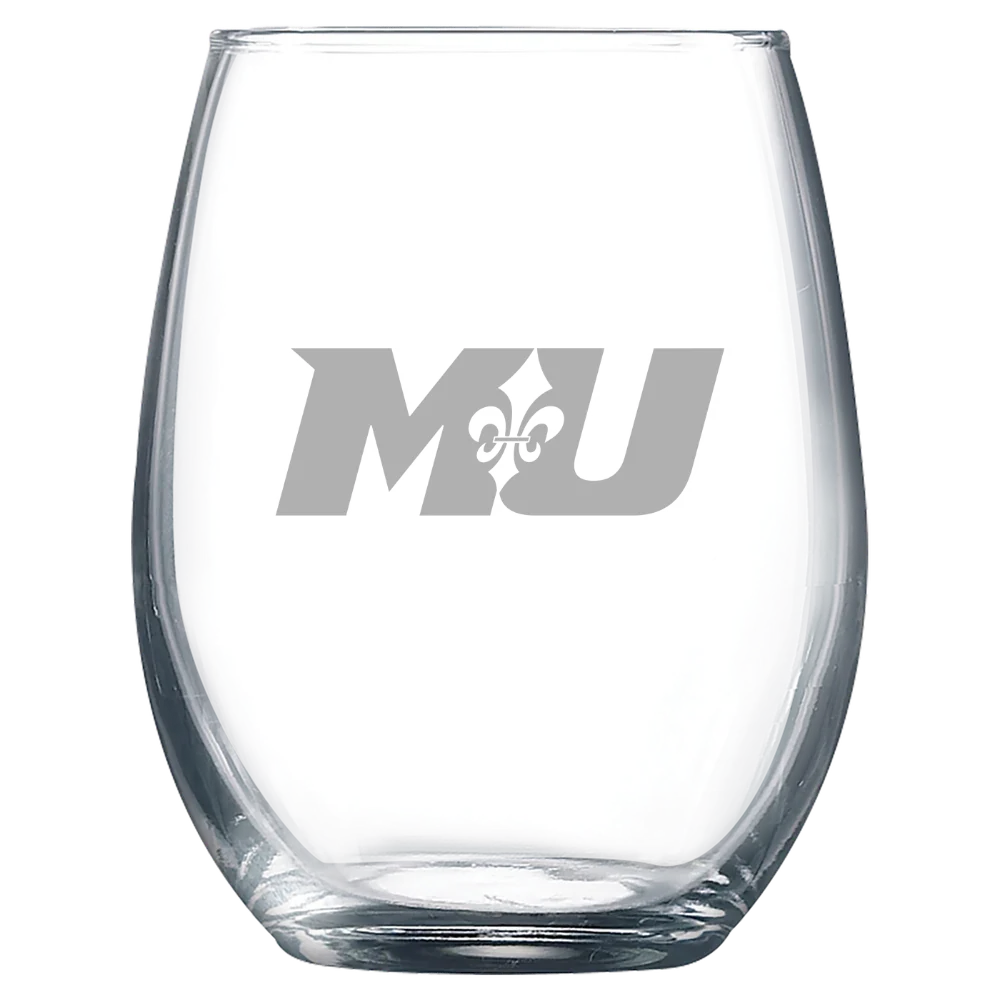 Marymount University (Virginia) Polar Camel 9 oz. Stemless Wine Glass