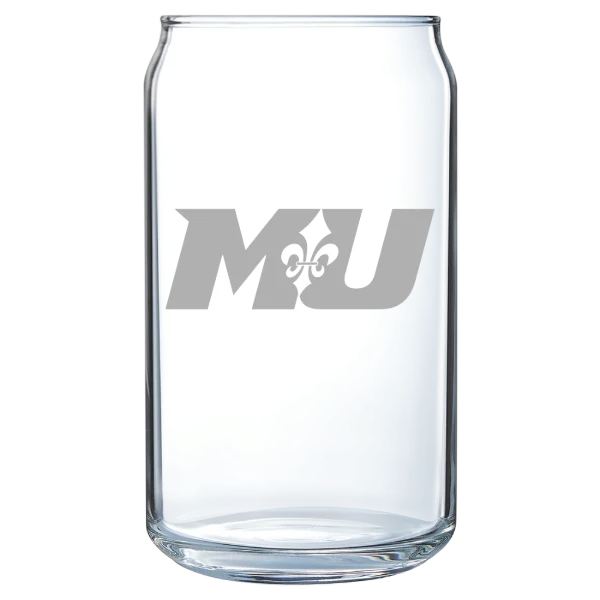 Marymount University (Virginia) Polar Camel 16 oz. Can Glass