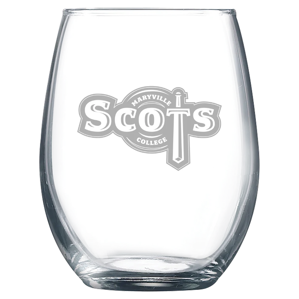 Maryville College (Tennessee) Polar Camel 9 oz. Stemless Wine Glass