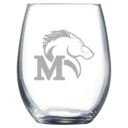 Marywood University Polar Camel 9 oz. Stemless Wine Glass