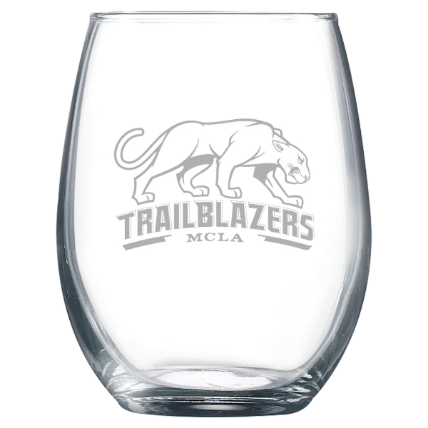Massachusetts College of Liberal Arts Polar Camel 9 oz. Stemless Wine Glass