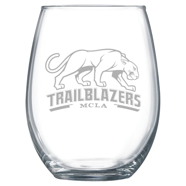 Massachusetts College of Liberal Arts Polar Camel 15 oz. Stemless Wine Glass