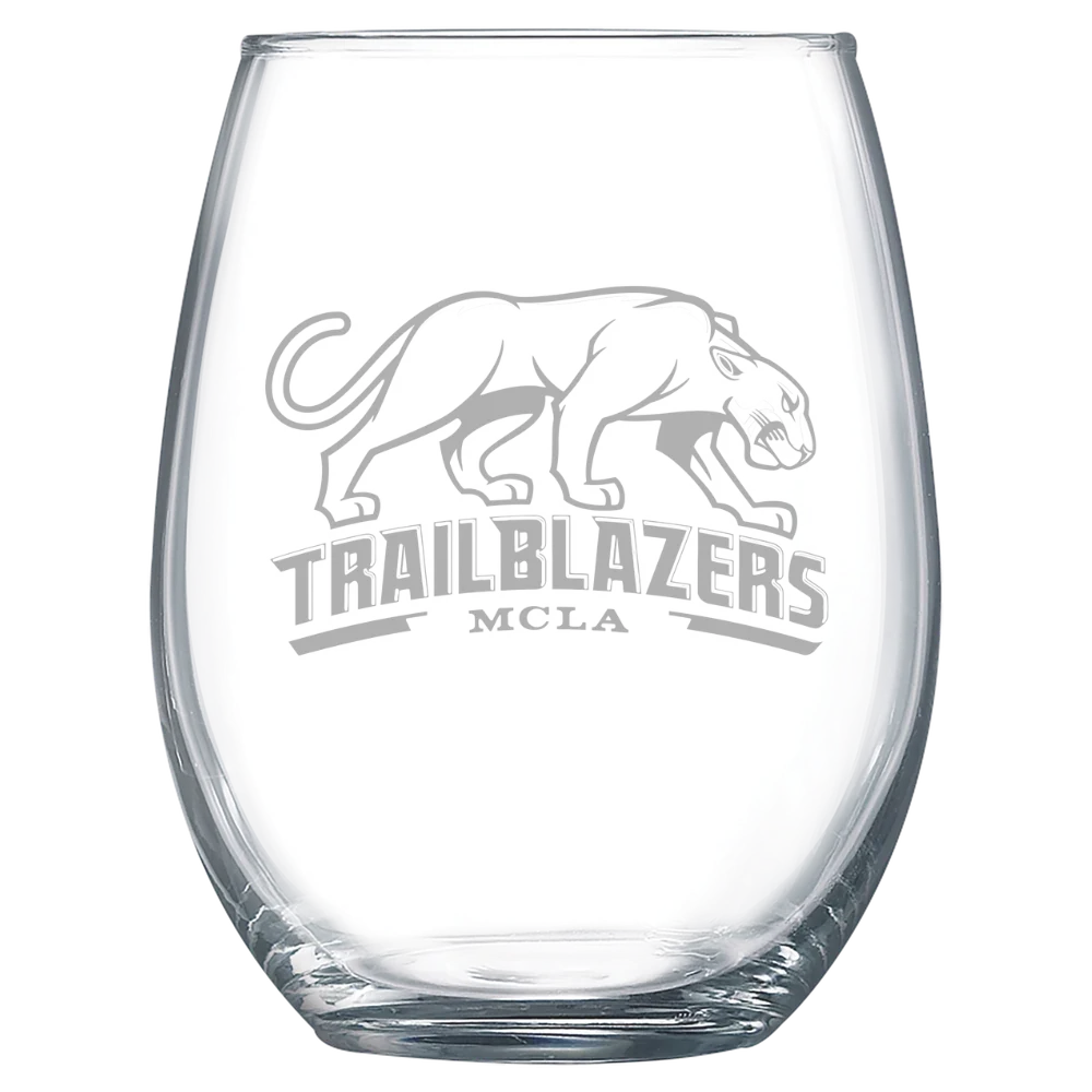 Massachusetts College of Liberal Arts Polar Camel 15 oz. Stemless Wine Glass