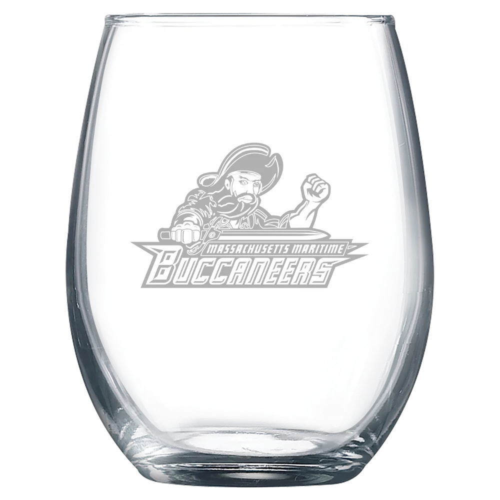 Massachusetts Maritime Academy Polar Camel 9 oz. Stemless Wine Glass