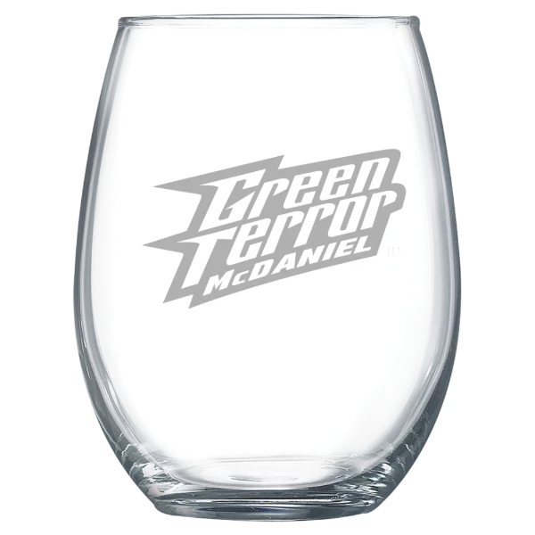 McDaniel College Polar Camel 15 oz. Stemless Wine Glass