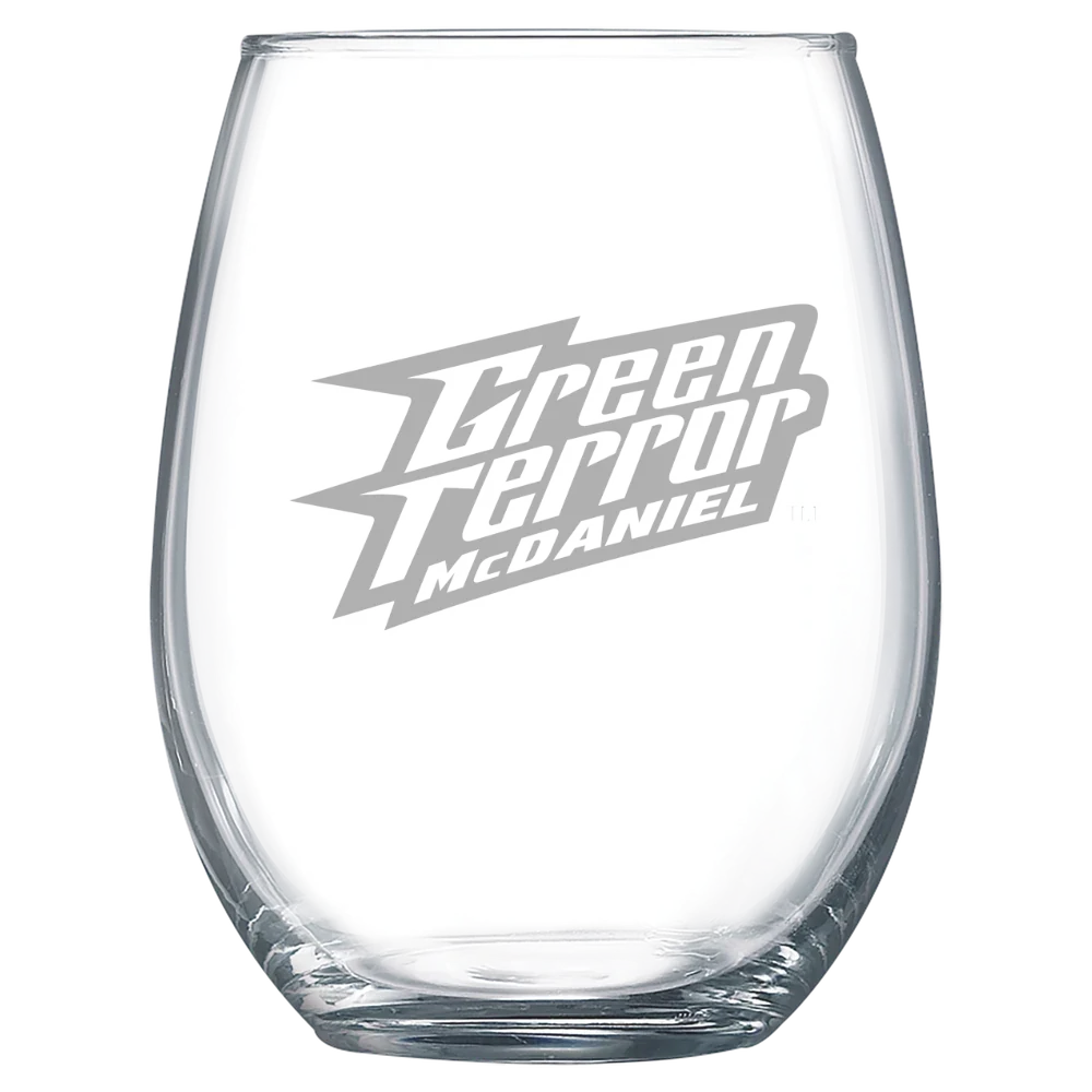 McDaniel College Polar Camel 15 oz. Stemless Wine Glass