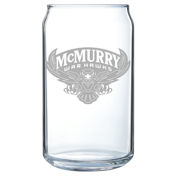 McMurry University Polar Camel 16 oz. Can Glass